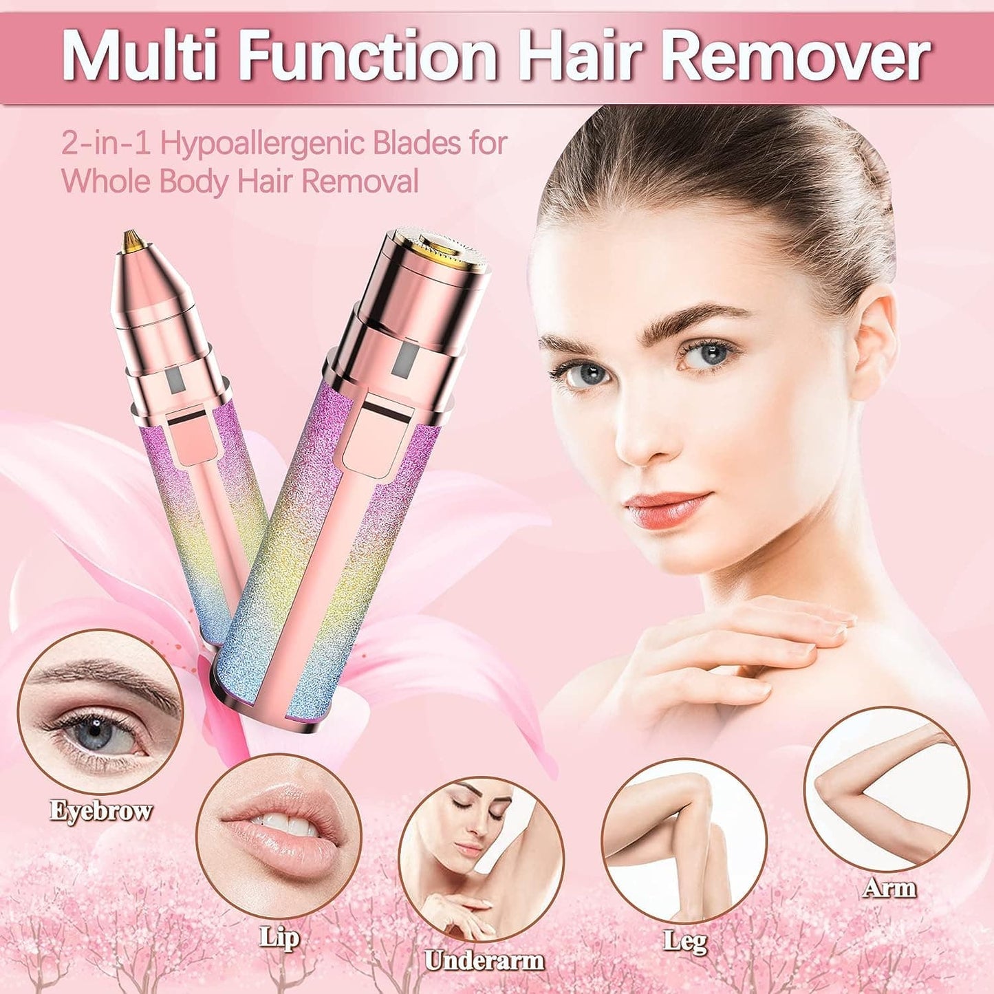 2 In 1 Electric Eyebrow Trimmer